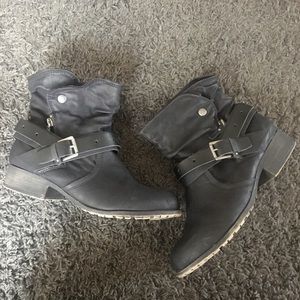 Women’s boho moto booties